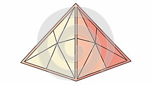 Multi-Faceted Geometric Pyramid, Abstract Structure, vector design Generative AI