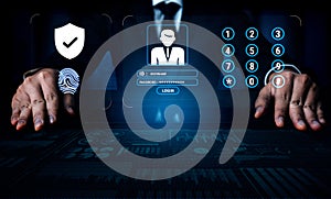 Multi Factor Authentication for Digital Security and Access Motif