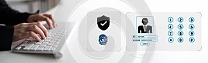 Multi Factor Authentication for Digital Security and Access Motif