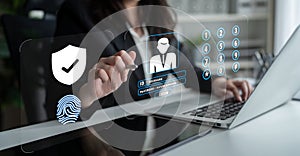 Multi Factor Authentication for Digital Security and Access Motif