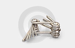 Multi-function bicycle steel wrench hexagon spanner repair tool