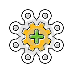 multi functional design color icon vector illustration