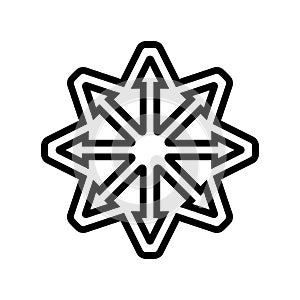 multi functional line icon vector illustration