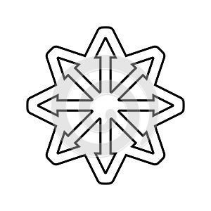 multi functional line icon vector illustration