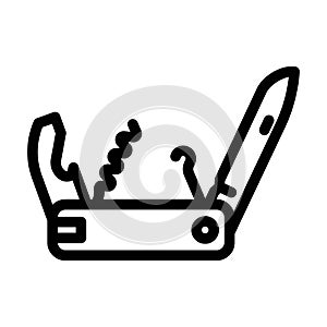 multi functional line icon vector illustration