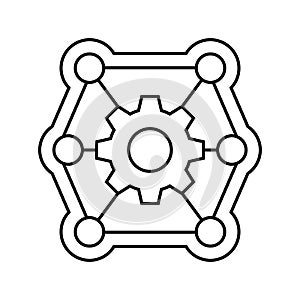 multi functionality line icon vector illustration