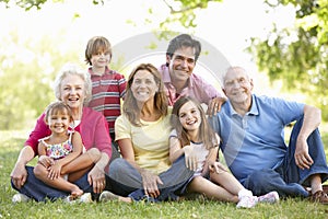 Famiglia nel parco 