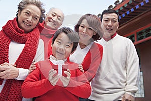 Multi-generation Family in Traditional Chinese Courtyard