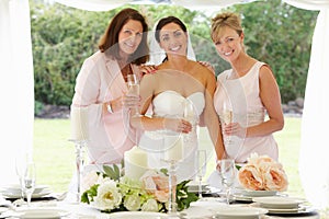 Multi Generation Women At Wedding