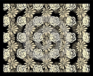Multi-level floral stereogram
