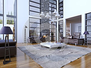 Multi-level living room trend