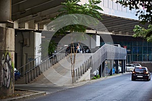 Multi-level parking under Basarab Overpass - Bucharest, Romania