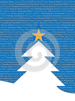 Multi-Lingual Textual Christmas Tree