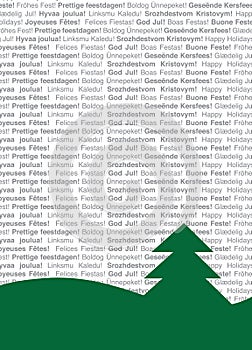 Multi-Lingual Textual Christmas Tree