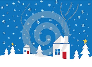 Multi-Lingual Textual holiday card