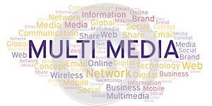 Multi Media word cloud