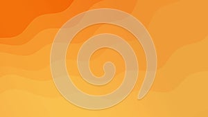 Multi orange curve layer wave flowing motion background