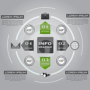 Multi Purpose Infographic Vector Design Template