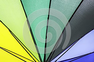 Multi rainbow umbrella pattern