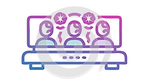 Multi Screen Monitoring System: Data Analysis, vector design Generative AI