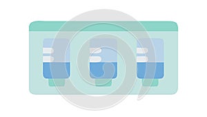 Multi-Stage Water Filtration System Vector Icon, vector design Generative AI