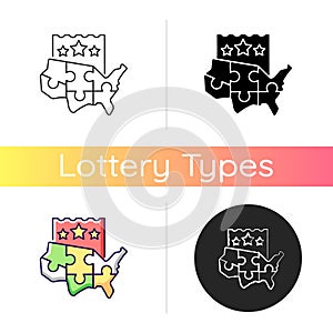 Multi-state lottery games icon