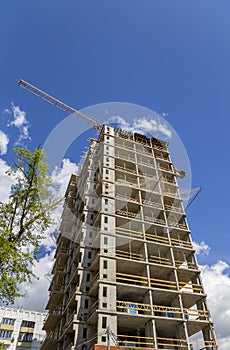 Construction site upon renovation program in Cheryomushki