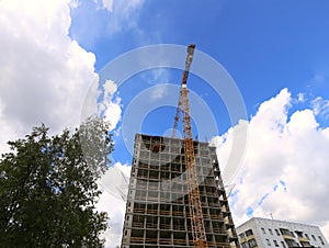 Construction site upon renovation program in Cheryomushki