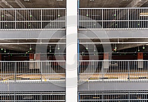 Multi-storey car park in a shopping center