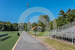 Multi use path in a sports park