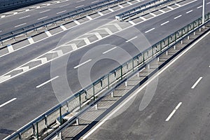 Multiband asphalt track removed from bridge