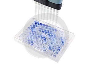 Multichannel pipette test sample