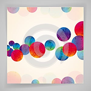 Multicolor abstract bright background. Circles elements for design.