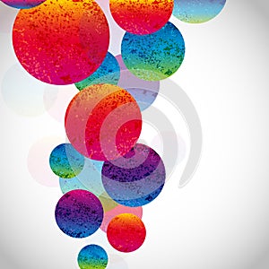 Multicolor abstract bright background. Circles elements for design. Eps10
