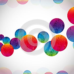 Multicolor abstract bright background. Circles elements for design. Eps10