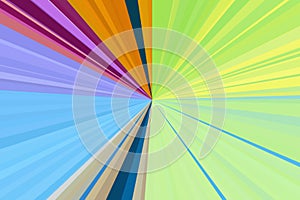Multicolor abstract rays background. Colorful stripes beam pattern. Stylish illustration modern trend colors.
