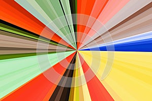 Multicolor abstract rays background. Colorful stripes beam pattern. Stylish illustration modern trend colors