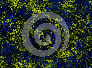 Multicolor abstract texture on the blue background.