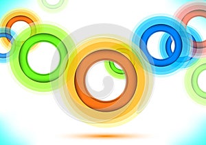 Multicolor background - colorful rings