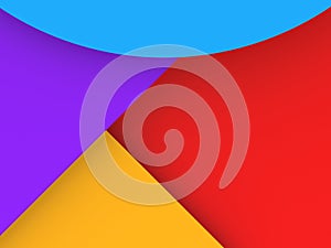 Multicolor background from a shpes of different colors. 3D Render.