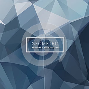 Multicolor blue geometric rumpled triangular low poly style gradient illustration graphic background