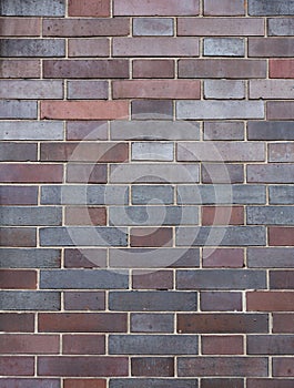 Multicolor brick wall