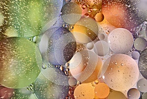 Multicolor bubbles abstract background