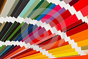Multicolor color paper sampler texture background