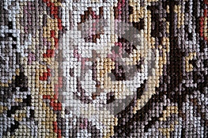 Multicolor cross stitch background