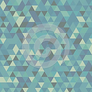 Multicolor cyan geometric triangular illustration graphic background. Vector polygonal design