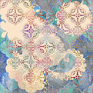 Multicolor Digital Wall Tile Decor pattern