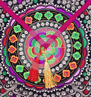Multicolor ethnic embroidery