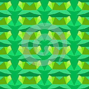 Multicolor geometric pattern in bright green.
