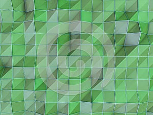 Multicolor geometric rumpled triangular low poly backdrop. 3D re